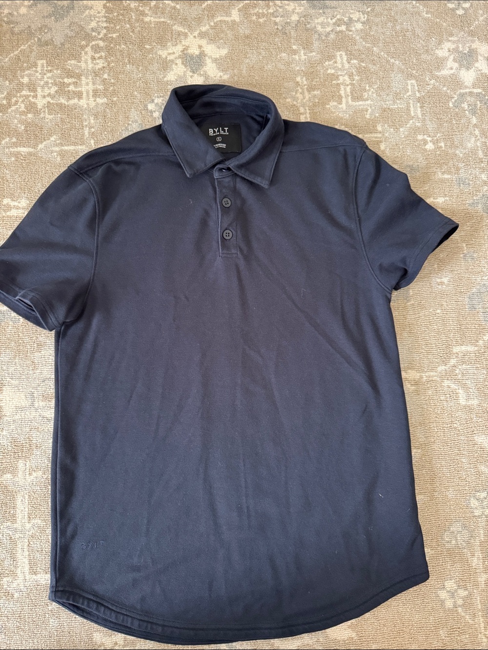 BYLT Men's Navy Polo Shirt
